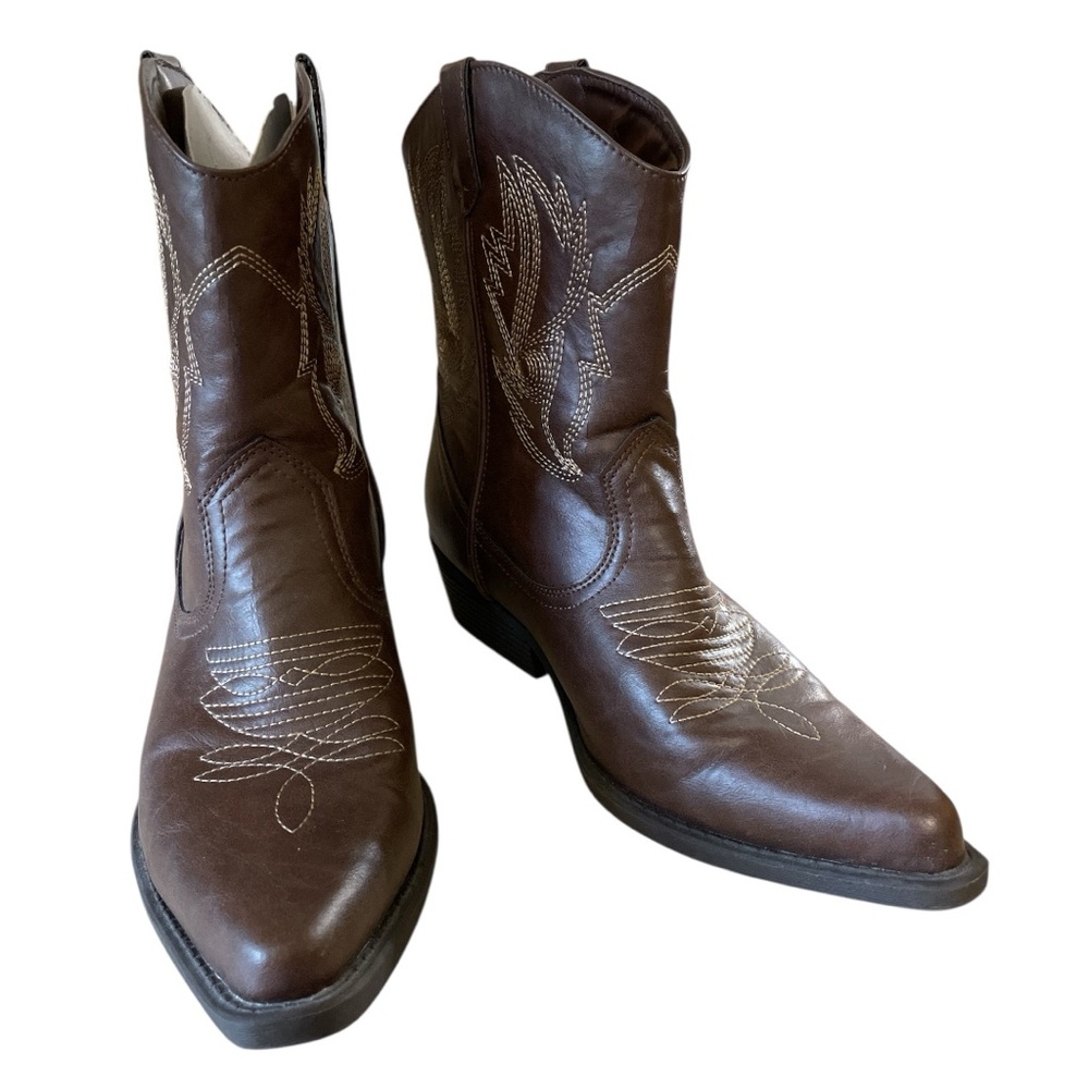Kohl's SO Brown Ankle Boots with Classic Design Women's Size 10M